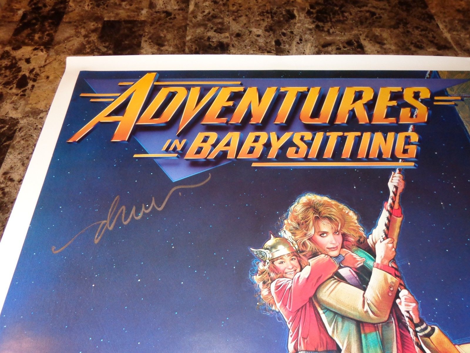 Drew Struzan Rare Signed Adventures In Babysitting Original 1-Sheet Movie Poster