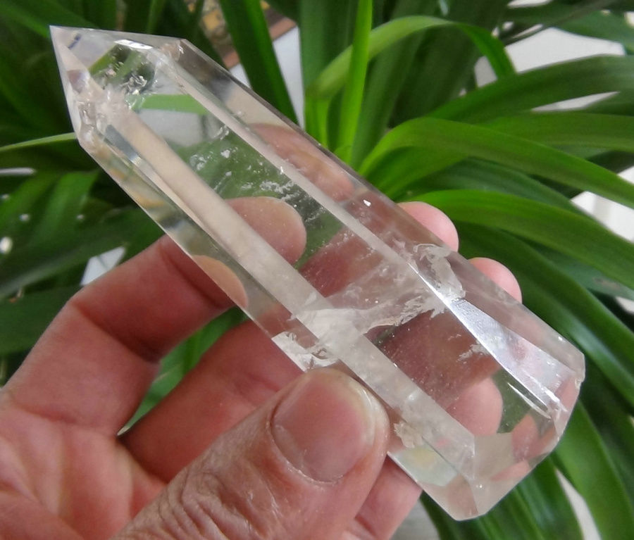 152g  Natural Clear Quartz Crystal Point Tower Polished Healing