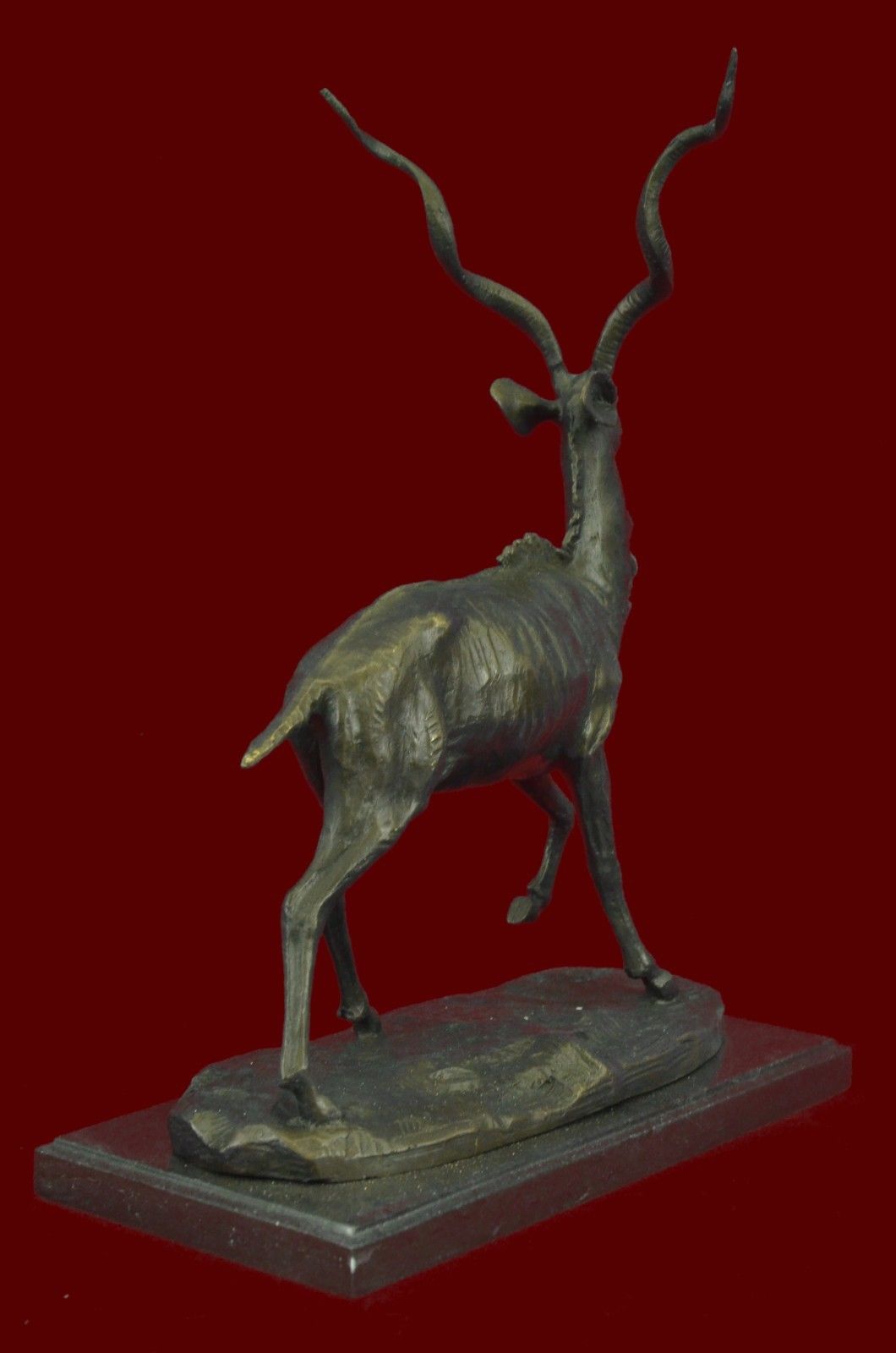 ORIGINAL MILO KUDU BULL FIGURINE FIGURE HOT CAST DECOR Bronze Sculpture Statue G