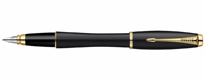 PARKER Urban Fountain Pen - MATTE BLACK & GOLD - New - BLOWOUT PRICE