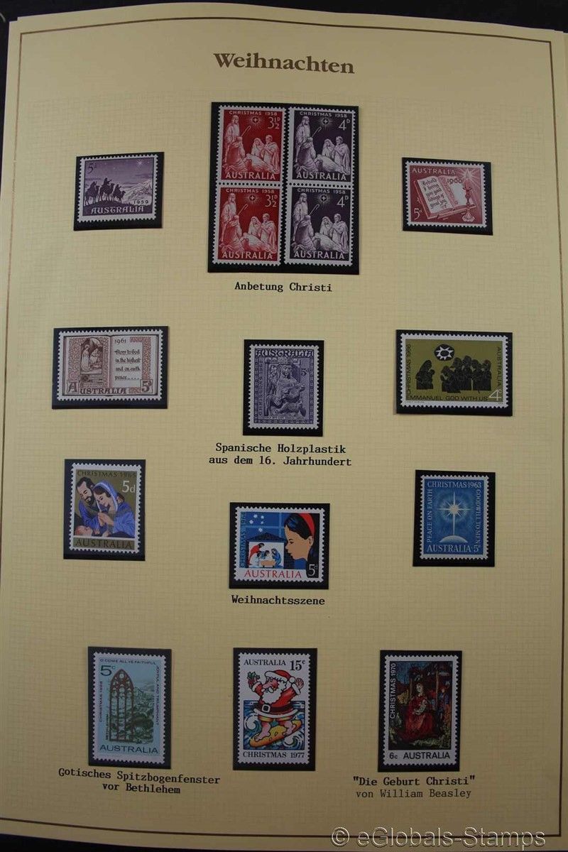 CHRISTMAS Paintings TOPICAL Huge ** MNH Stamp Collection 285+ Scans BOX