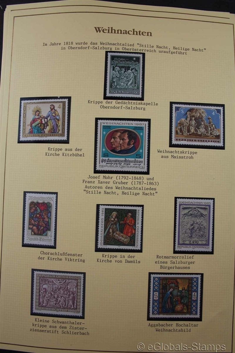 CHRISTMAS Paintings TOPICAL Huge ** MNH Stamp Collection 285+ Scans BOX