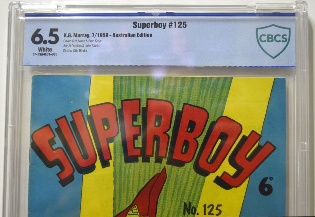 Australian SUPERBOY 125 CBCS 6.5 DC 1959 UK ADVENTURE COMICS 256 Cover & Story