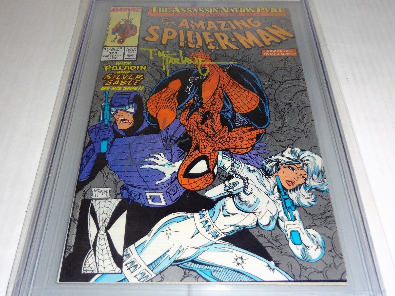 Amazing Spider-Man #321 Dual Signed Autograph CGC SS TODD MCFARLANE MICHELINIE