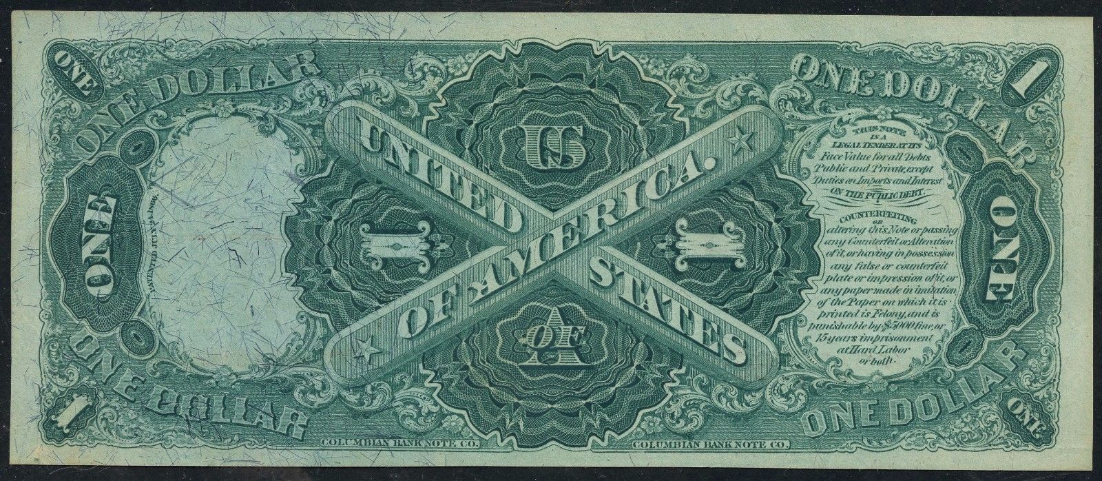 FR20 $1.00 1875 SERIES LEGAL TENDER CHOICE UNC ALLISON / NEW WLM3277