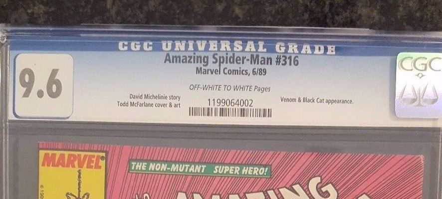 Amazing Spider-Man #316 CGC 9.6 (1989) VENOM & Black Cat App. Marvel Comics