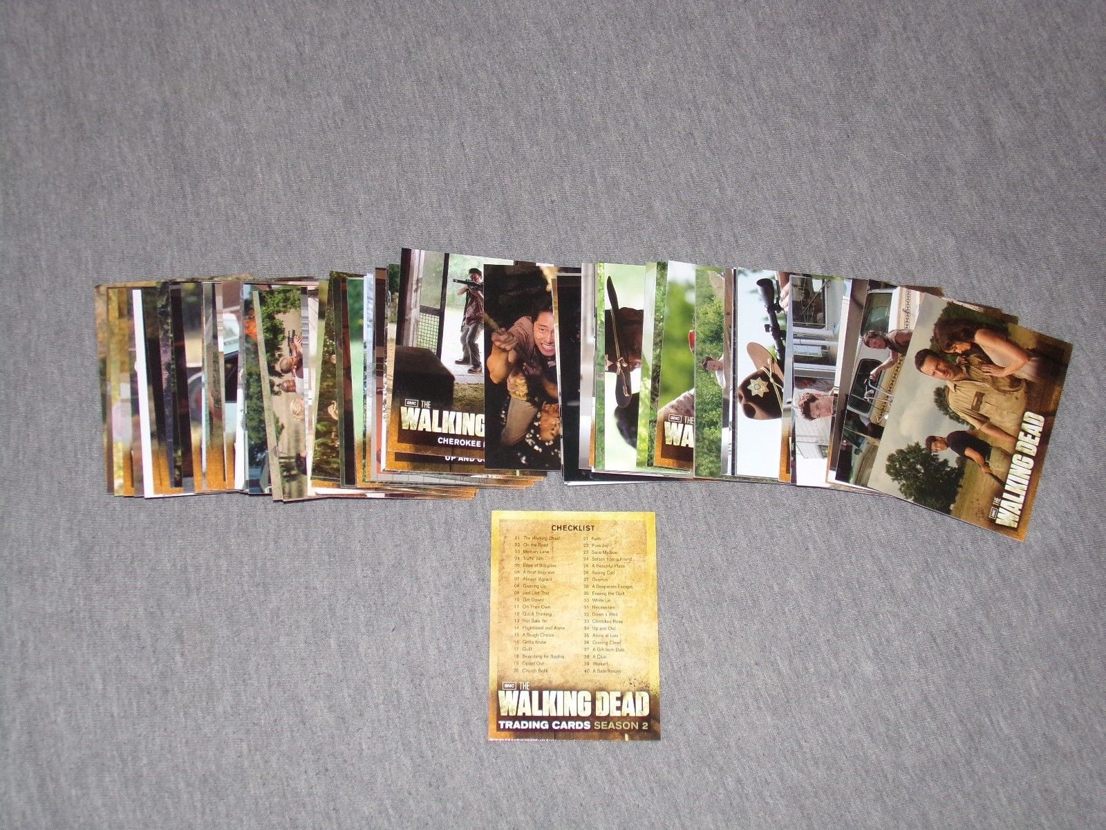 The Walking Dead Season 2 CRYPTOZOIC - COMPLETE Base Trading Cards Set #1-80