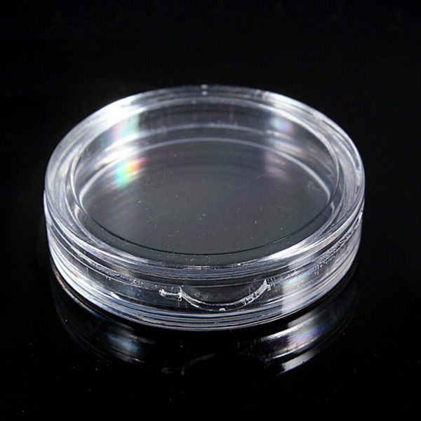 10pcs Coin Capsule Storage Holder Applied Clear Round Case Ring Boxes 33mm