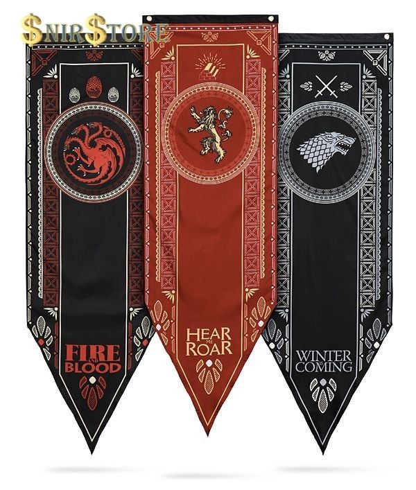 Game Of Thrones House Lannister Tournament Banner Fabric Poster Wall Vibrant