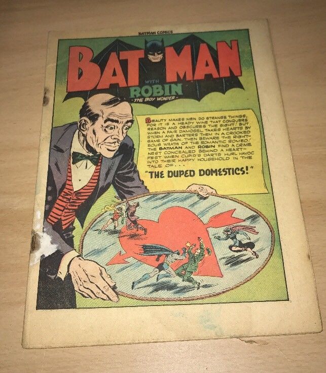 RARE GOLDEN AGE BATMAN #22 ALFRED SOLO STORIES BEGIN EARLY Catwoman COVERLESS!