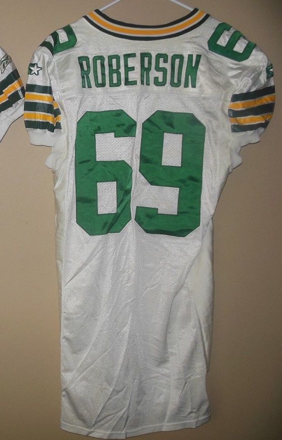 GREEN BAY PACKERS GAME USED FOOTBALL JERSEY