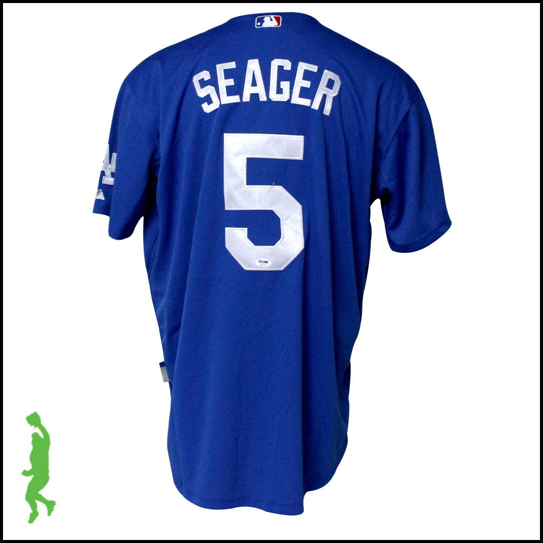 COREY SEAGER AUTOGRAPH SIGNED LOS ANGELES DODGERS BASEBALL JERSEY PSA/DNA COA