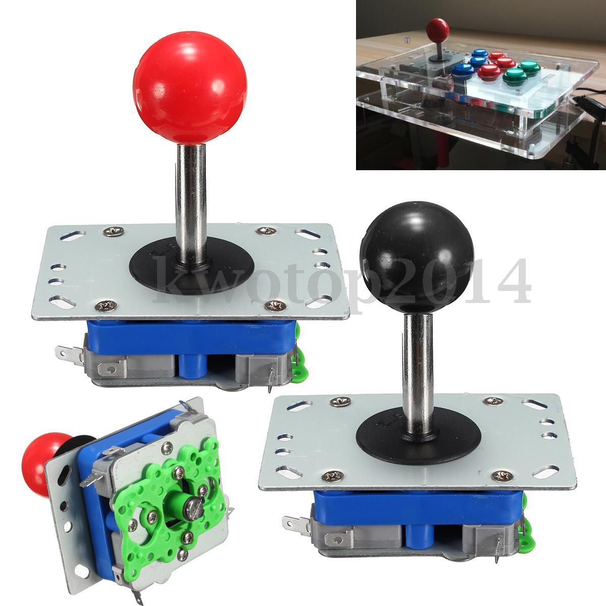 1PC Classic 4/8 Way Arcade Game Joystick Ball Zippy Joy Stick Red / Black