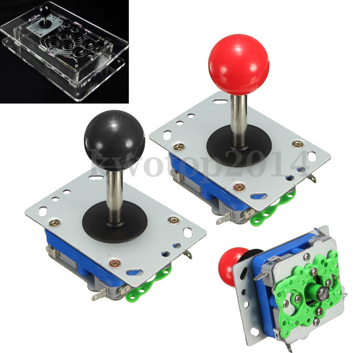 1PC Classic 4/8 Way Arcade Game Joystick Ball Zippy Joy Stick Red / Black