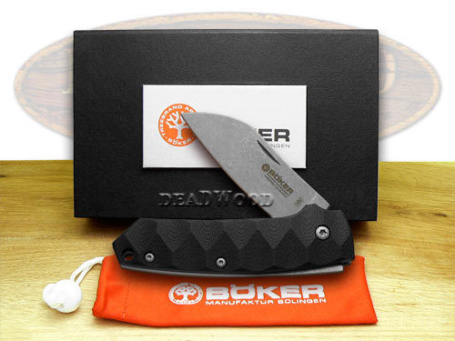 BOKER TREE BRAND Black G-10 Cox Folding Pocket Knife Knives