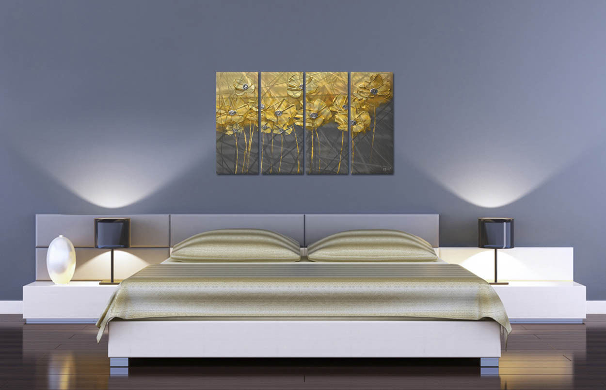 Metal Wall Art Contemporary Abstract Summer Time Modern Home Decor