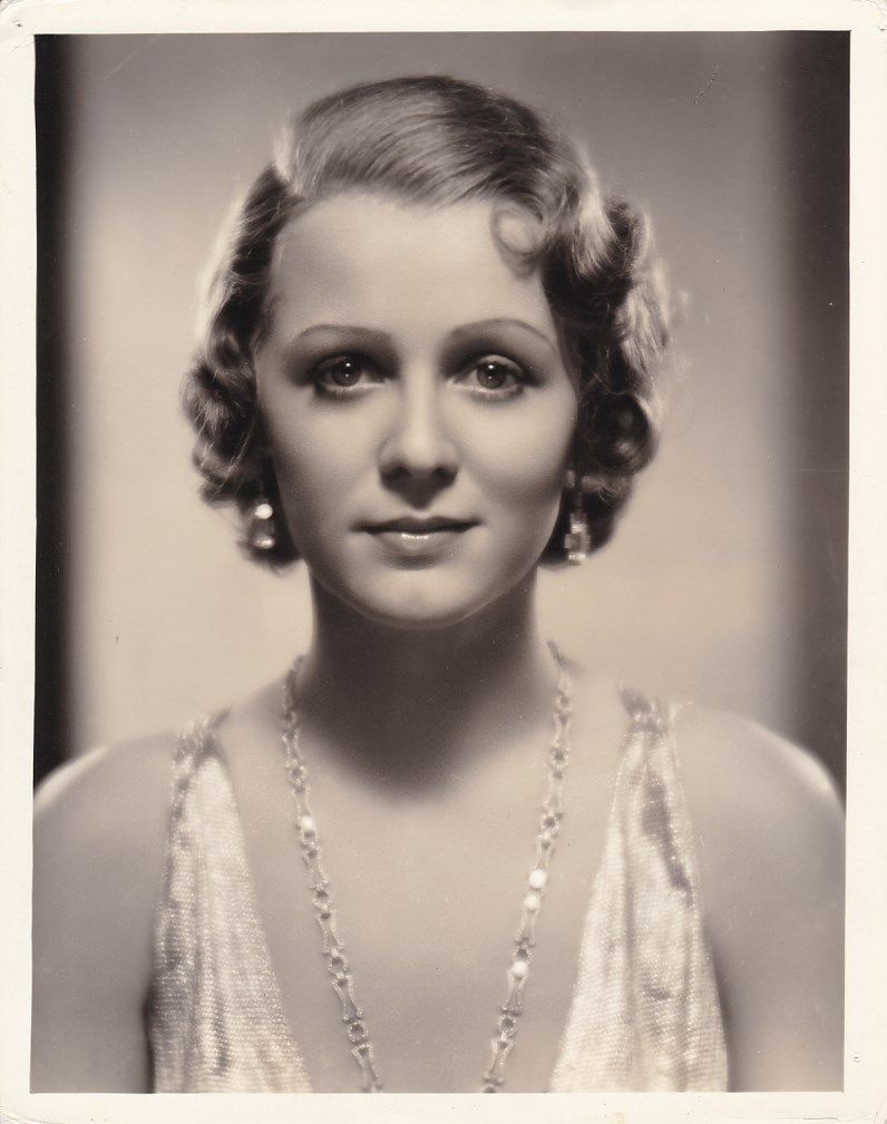 GLORIA STUART Original Vintage 1930s FREULICH Stamped Fox DBW Portrait Photo