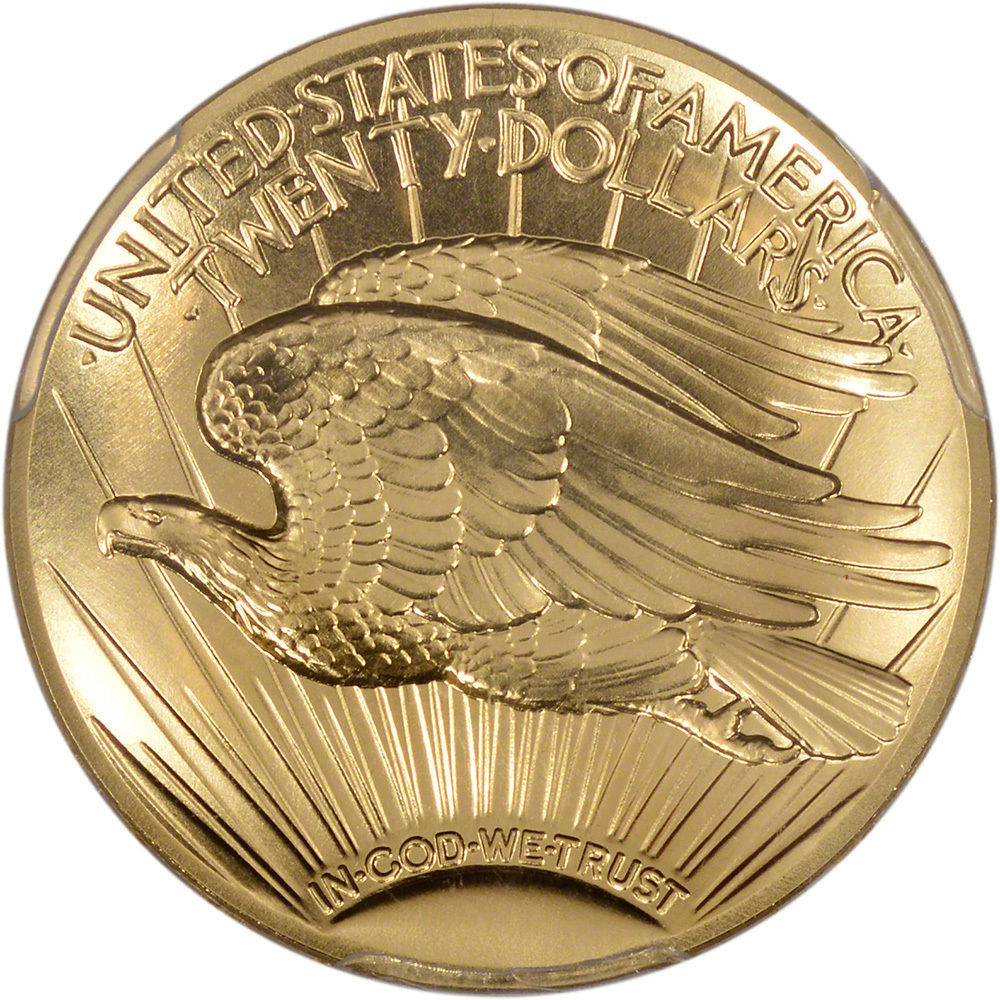 2009 US Gold $20 Ultra High Relief Double Eagle - PCGS MS70 - Gold Foil Label