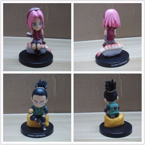 Anime Naruto Sushi Limited Eidition Collection 8pcs Set PVC Figure No Box