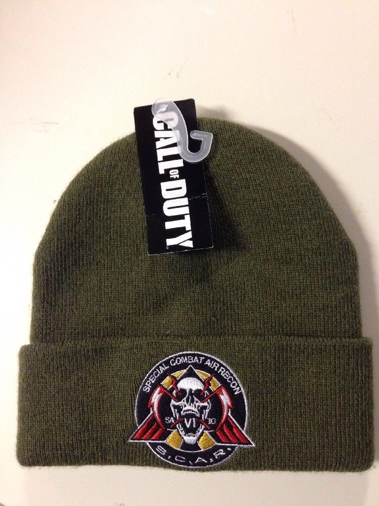 Call of Duty S.C.A.R. Special Combat Air Recon Winter Beanie Skull Cap Hat Adult