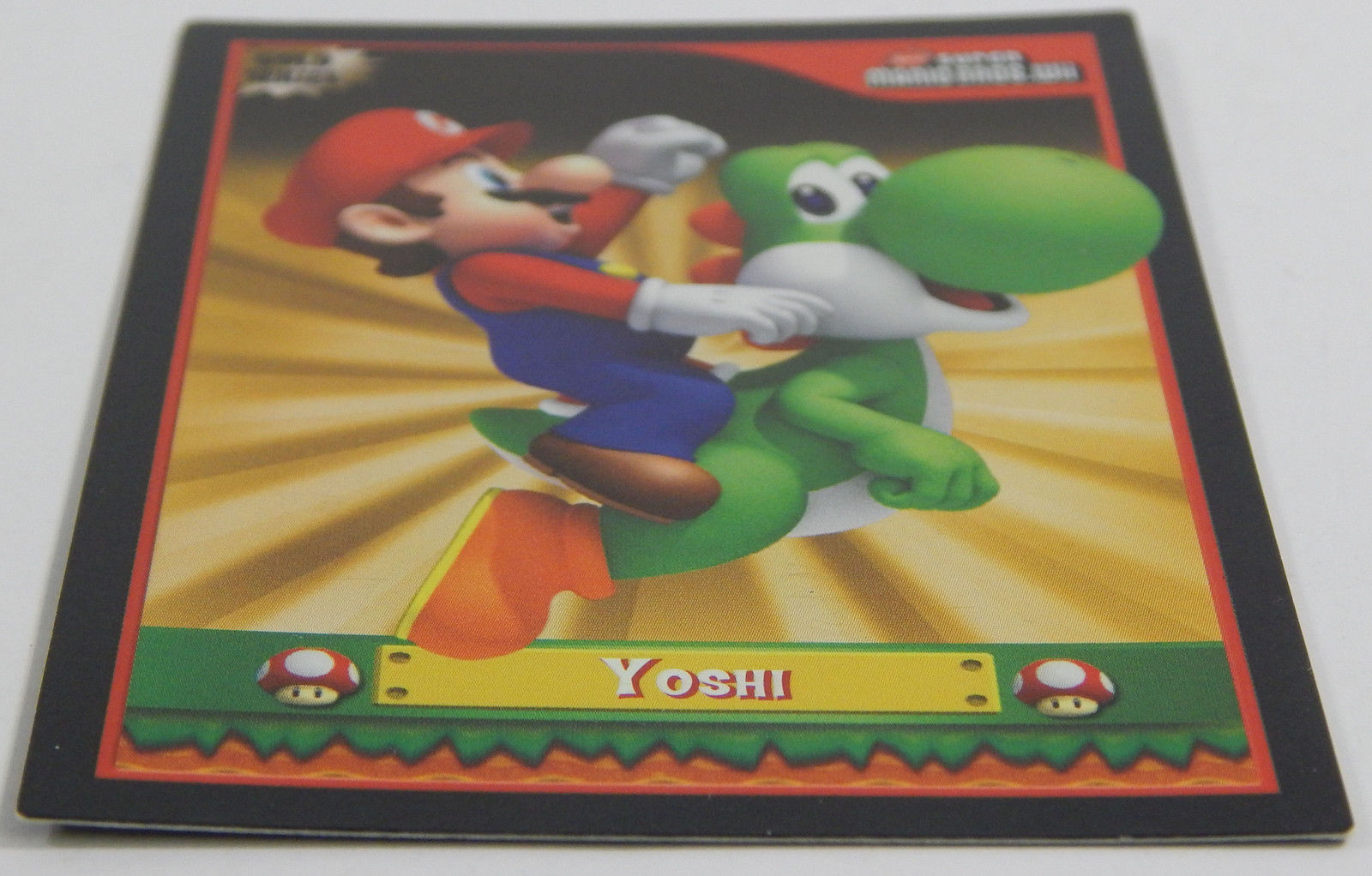 New Super Mario Bros Wii Yoshi Gold Series Foil Trading Card F40 ^ Rare 2010