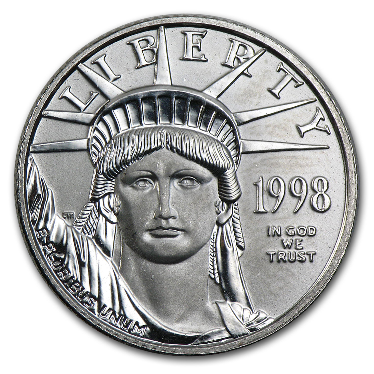 1998 1/4 oz Platinum American Eagle BU - SKU #50375