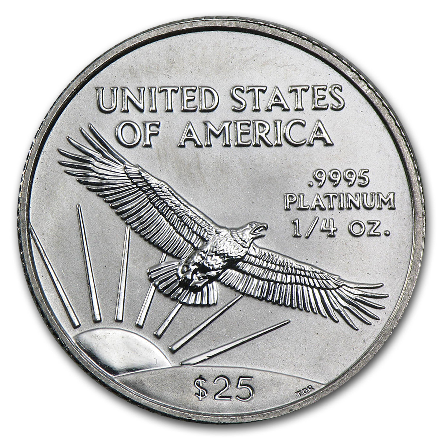 1998 1/4 oz Platinum American Eagle BU - SKU #50375