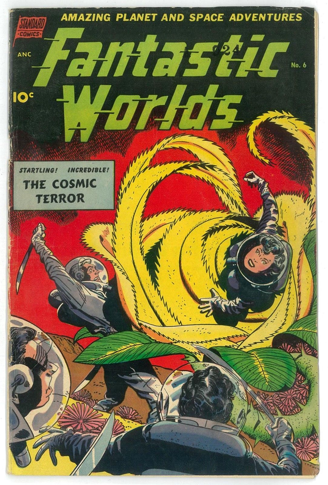 Fantastic Worlds #6 VG+ Pre-Code Space Age Cover