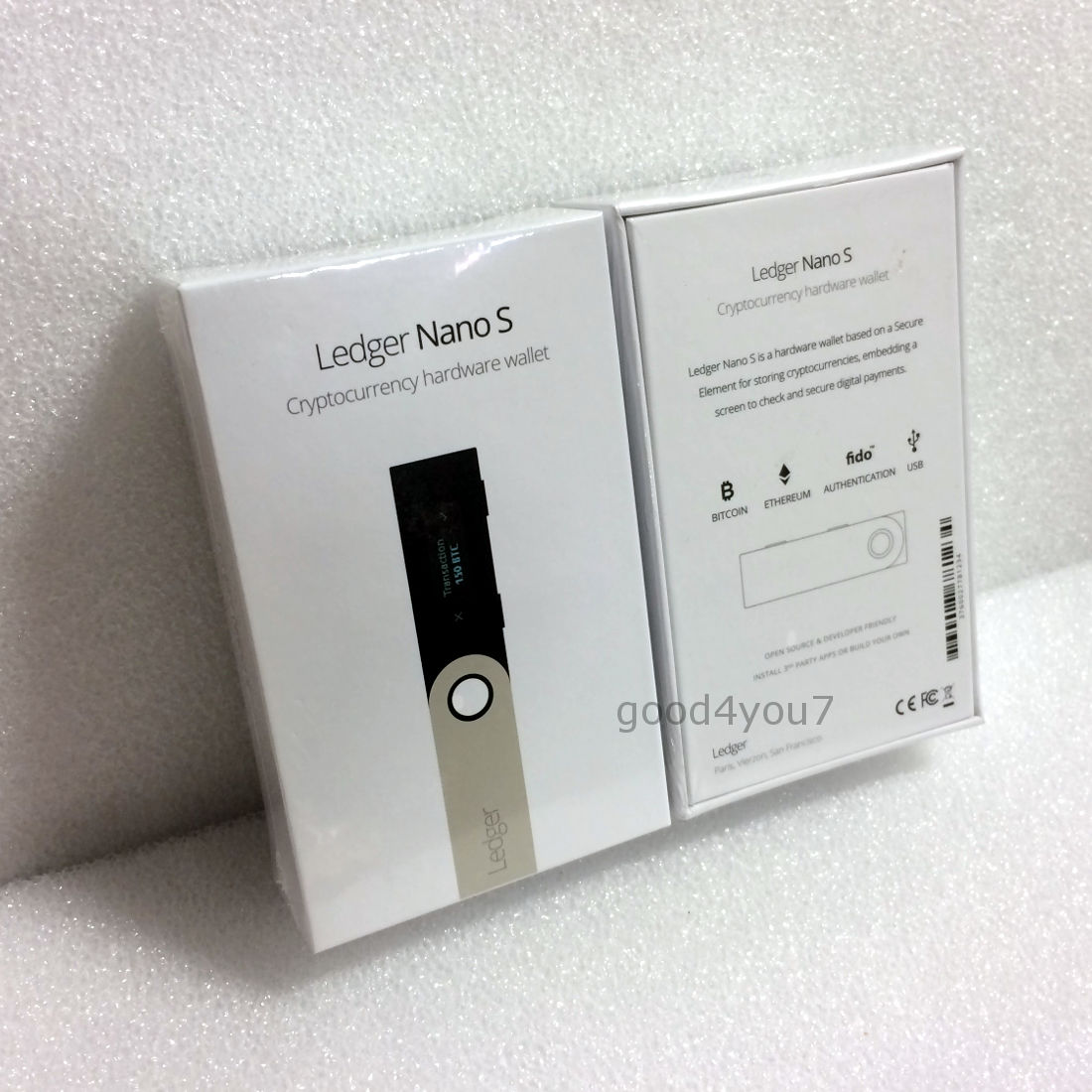 Ledger Nano S Cryptocurrency Bitcoin Ethereum Hardware Wallet Sealed in Box NEW