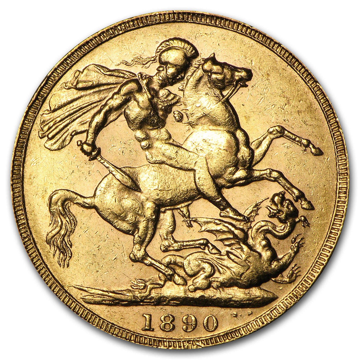 1887-1892 Great Britain Gold Sovereign Victoria Jubilee Avg Circ - SKU #69811